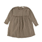 Olive Green Muslin Dress