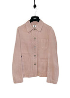 Runway Blush Embroidered Denim Jacket