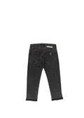Dark Grey Distressed Hem Jeans