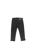 Dark Grey Distressed Hem Jeans