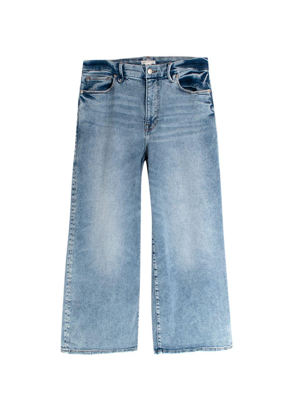 Good American Blue Light Wash Baggy Style Jeans