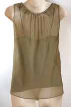 Burberry Brit Silk Chiffon Top