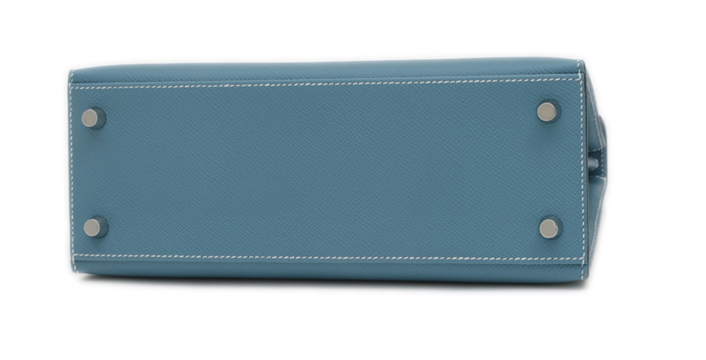 Blue Jean Epsom Leather Kelly 25