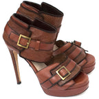 Chrissie Mom's Brown Platform Sandals