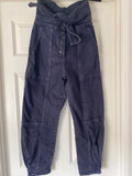 Dark denim Briar paperbag waist jeans