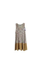 M Green, Pink & Gold Knitted Skater Dress