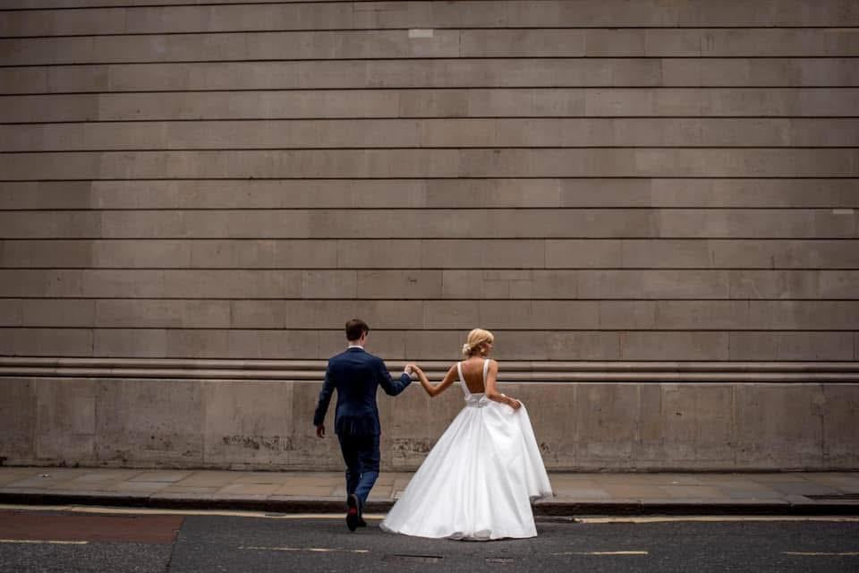 White Faith Silk Magnolia Bridal Gown