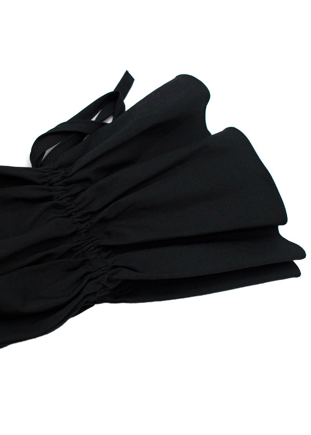 Carolina Herrera Black Poplin Blouse