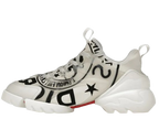 Dior Neoprene White Rubber D-Connect Sneakers