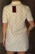 Gucci Wool Blend Polo Mini Dress 2025