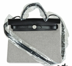 Hermès Ecru Toile / Noir Hunter Herbag Zip 31 Handbag in Quadrille Canvas