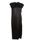 Simone Rocha Tie-Detailed Ruched Silk-Satin Midi Dress