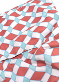 Pink House Mustique White and Orange Tile-print Shorts
