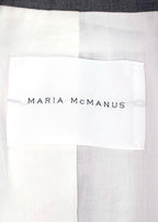 Maria McManus Grey Double Breasted Blazer