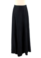 Christian Dior Black Broderie Anglaise Midi Skirt