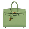 Hermès  Birkin 25 Epsom Sellier Vert Criquet Gold Hardware