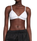 Prada White Cotton Bralette