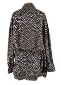 Magda Butrym Brown Polka-dot Silk Shirt Dress