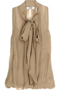 MOSCHINO silk chiffon nude PUSSYBOW