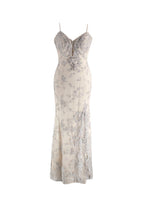 Baracci Ivory Sequin Embellished Gown
