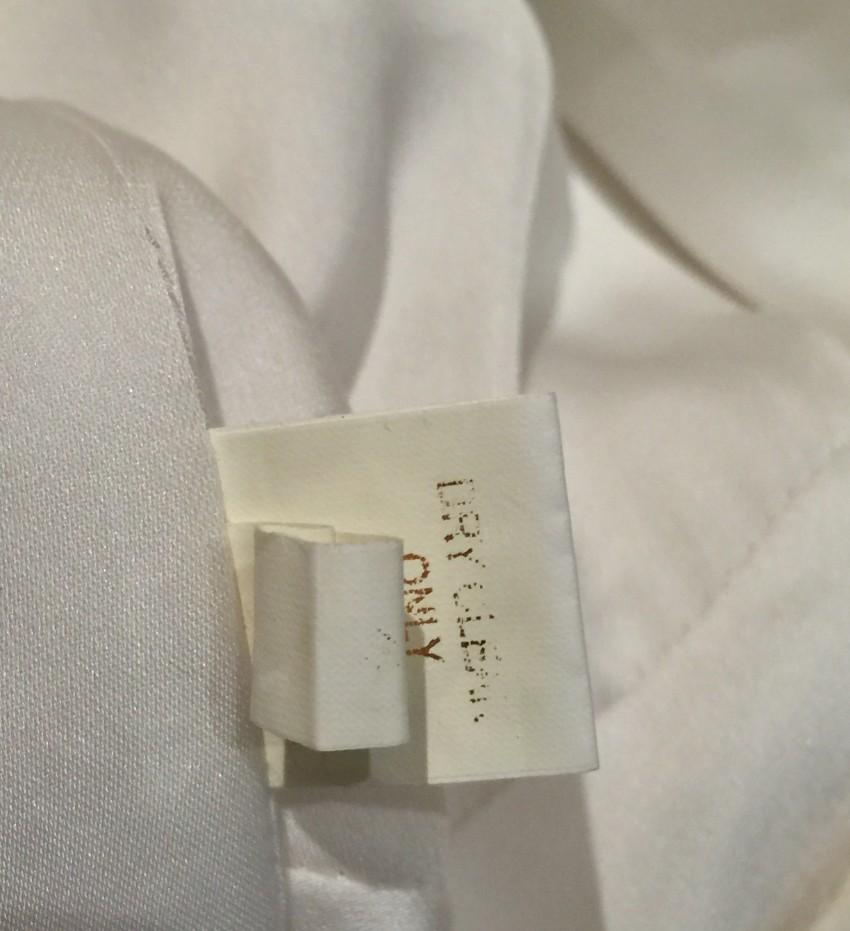 Marchesa Notte Ivory Silk One Shoulder Dress