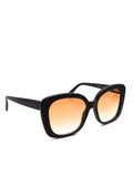 Prism Black Monaco Orange Lens Square Sunglasses