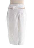 Jacquemus White Le Jupe Midi 'BARI' Skirt