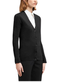 Prada Black Super Fine Knit Cardigan