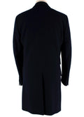 Dolce & Gabbana Navy Single Breasted Wool Coat