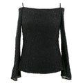 Basix Black Label Beaded Lace Top