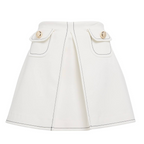 Sandro Box Pleated Mini Skirt