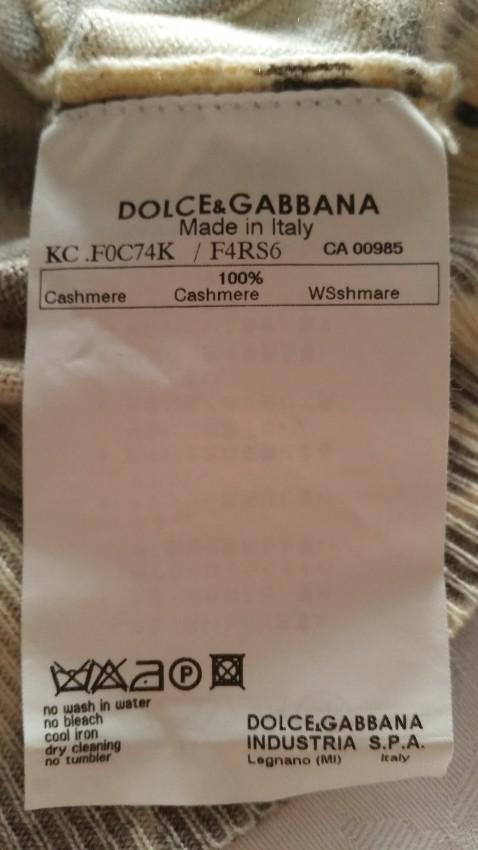 Dolce & Gabbana Cashmere Leopard Print Cardigan