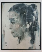Phuong Quoc Tri Oil On Canvas, Portrait Of Lady 90 x100cms