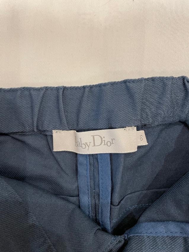 Baby Dior Blue Tailored Shorts