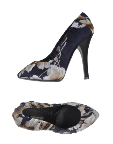 Dolce & Gabbana Ruched Floral Pumps