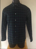 Pretty Green Men's Plaid Studded Collar Shirt