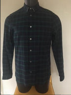 Pretty Green Men's Plaid Studded Collar Shirt