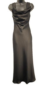Rasario Black Cowl Neck Maxi Dress