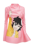 JW Anderson Pink Run Hany Printed Dress