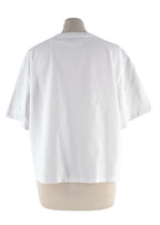 Simkhai Amaru White String-Embellished T-Shirt