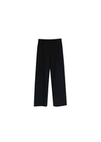 Black Satin Wide Leg Trousers