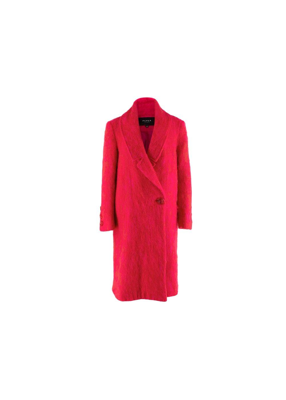 pink mohair coat