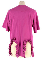 Christopher Kane Pink Ruffle Trim T-Shirt