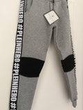 Philipp Plein Kid's 6-7Y Leather Trimmed Joggers