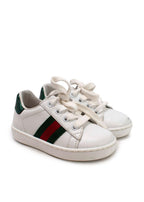 Gucci White Infants New Ace Lace Up Trainers
