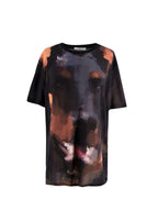 Givenchy Doberman Multicolor Cotton Printed Short Sleeve T-shirt