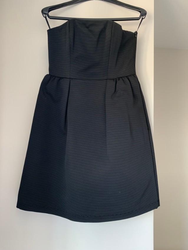 Tar Jarmon Strapless Black Mini Dress