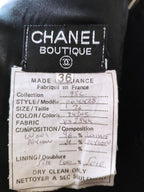Chanel Black Wool Tweed Mini Skirt