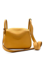 Hermes Mini Lindy in Sun Clemence Leather with Gold Hardware