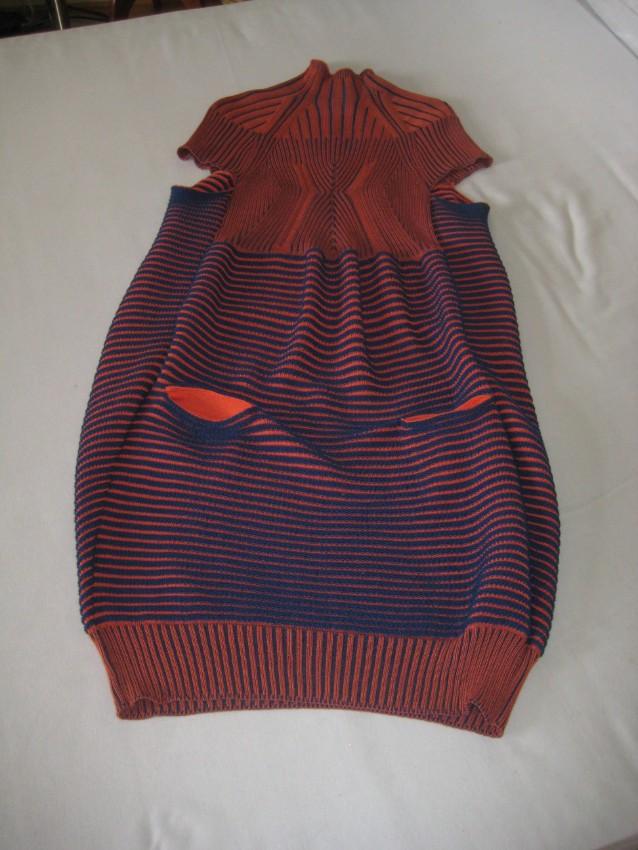 Peter Pilotto orange and blue knit dress
